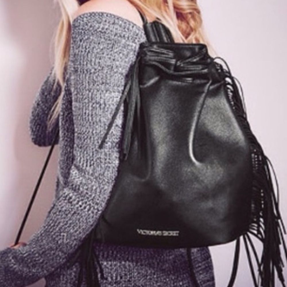 NWOT Victoria Secret Fringe Backpack - Picture 1 of 9